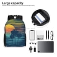 thumbnail image 5 of Rocae Palm Trees print Computer bag with separate compartment, suitable for 15 inch laptop backpack, gift for men and women, 5 of 8