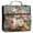 Vintage Roses and Peonies, variant on Water-Resistant 3-Ring Binder Organizer with Multiple Pockets Zipper Binder Bag for Office Vintage White Camellias