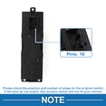 thumbnail image 4 of Interruptor de ventana eléctrica Unique Bargains No. 18G959857B para el lado del conductor delantero, control de ventana para Volkswagen Golf Jetta Passat B5 Negro, 4 of 7