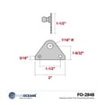 thumbnail image 3 of Attwood Stainless Steel Flat Mounting Brackets SL40SSP3-7, Pair FO-2848, 3 of 3