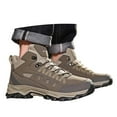 thumbnail image 3 of Men's Sneakers Fashion Hiking Boots High Top Leather Outdoor Trekking Sneakers For Couples And Running Adventure, 3 of 8