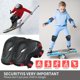 thumbnail image 3 of Juego de equipo de protección para niños, rodilleras para niños de 3 a 14 años, rodilleras y coderas para niños pequeños con muñequeras, 3 en 1 para patinaje, ciclismo, bicicleta, patinaje, scooter, 3 of 3