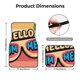 thumbnail image 5 of Balery Hello Summer Juego de 4 Alfombrillas para Auto, Revestimientos de Caucho Resistente, Diseño Antideslizante, 5 of 7