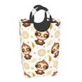 thumbnail image 2 of Bingfone Sloth Yoga Laundry Hamper,Large Canvas Fabric Lightweight Storage Basket Toy Organizer Dirty Clothes Collapsible, 2 of 6
