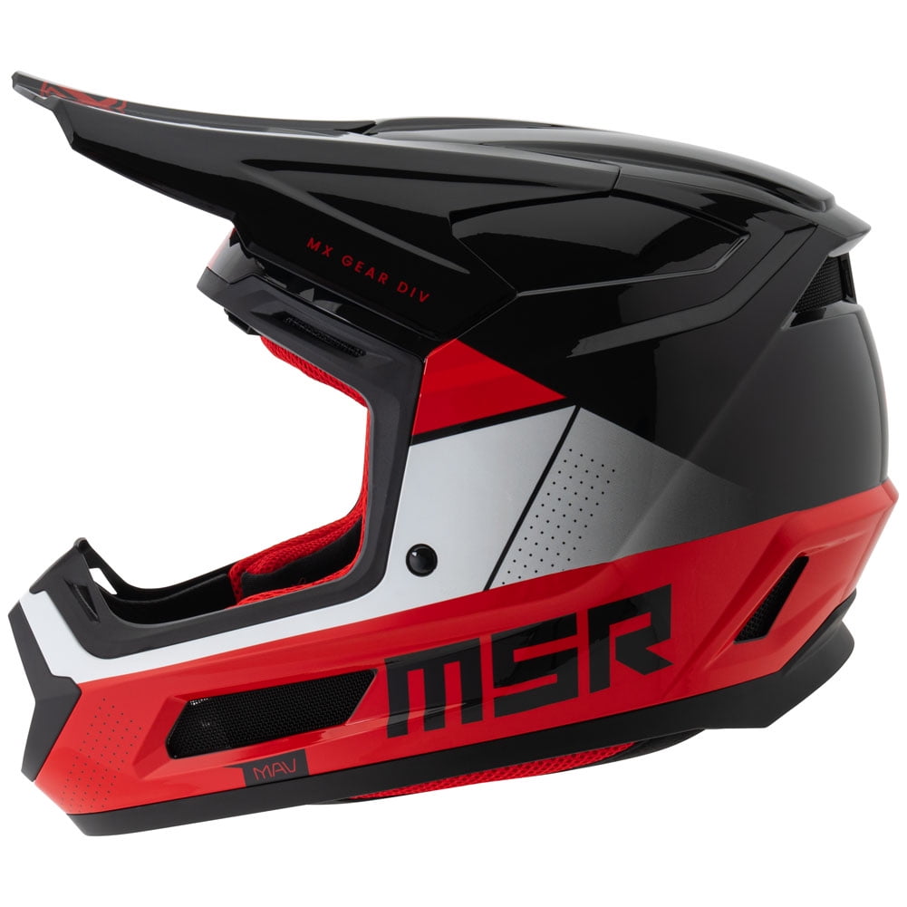 MSR™ Mav Sensor Dirt Bike Motocross Helmet w/ MIPS Small Black/Red