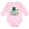 thumbnail image 3 of Inktastic Fort Lauderdale, Florida Happy Sea Turtle Boys or Girls Long Sleeve Baby Bodysuit, 3 of 5