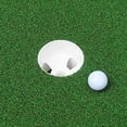 thumbnail image 3 of White Golf Hole Cup, A Symbol Of Precision In Putting Practice, ABS Plastic Ensures Unyielding Durability, Portable And Convenient For Every Golfer, Regulation Size Complies With, 3 of 5