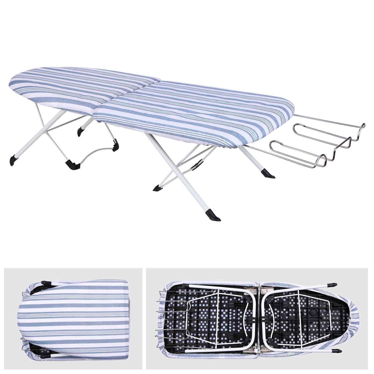 Tabletop Ironing Board with Retractable Iron Rest Small Table Compact Portable.. 