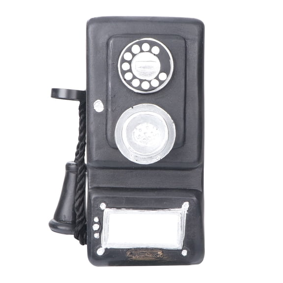 Hemoton 1pc Retro Craft Wall-set Telephone Model Vintage Home Ornaments for Bar Shop Restaurant