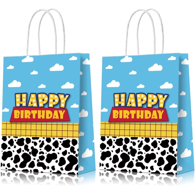 Bolsas para regalos de fiesta de Ragnhild Cartoon Story Birthday, 16 unidades