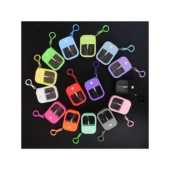 4Pcs Small Sanitizing Spray Scented Vegan Hand Sanitizer With Keychain Perfume Alcohol Water Spray Bottle Travel Gift Souvenir Backpack For School Random Color