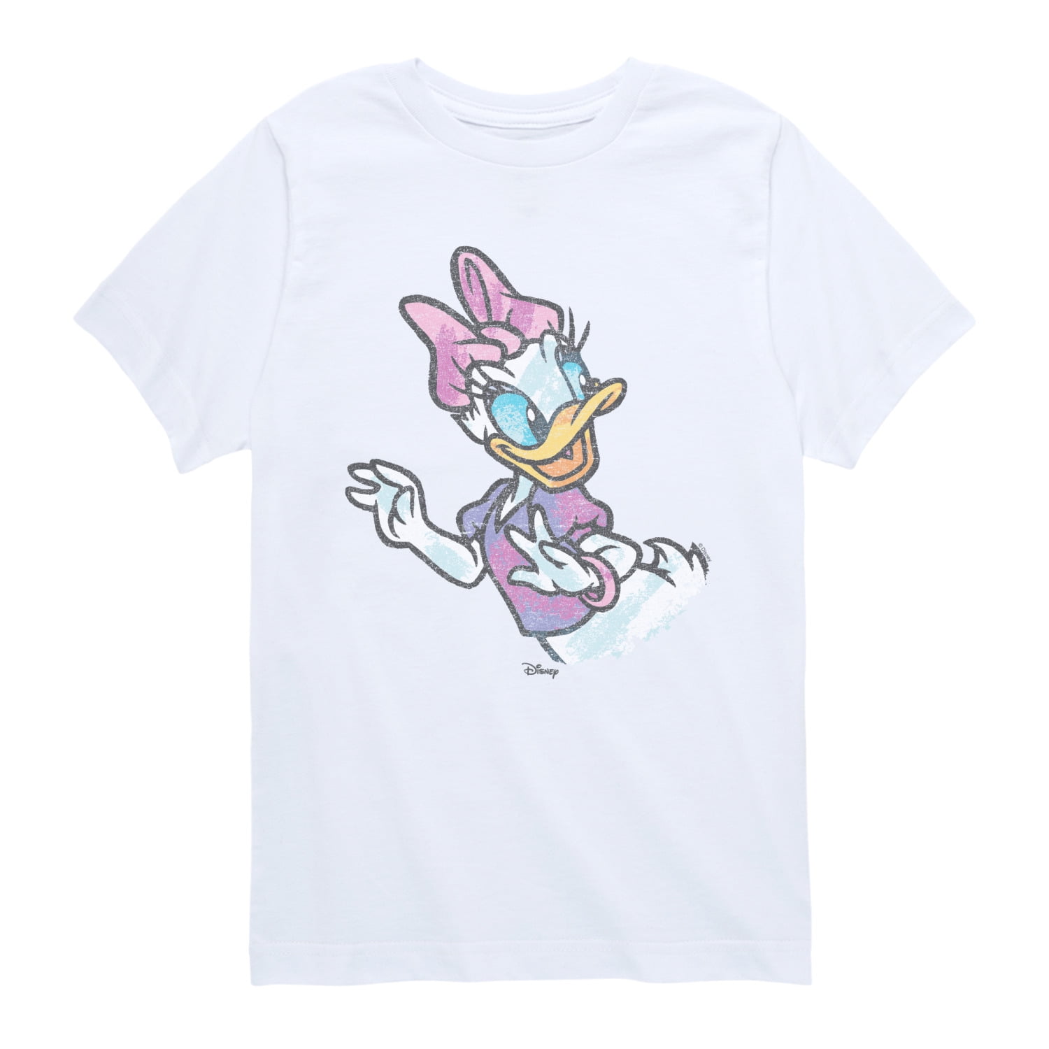 Disney - Daisy Color Sketch Short Sleeve Graphic T-Shirt