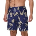 thumbnail image 2 of Uemuo Lilies Flowers Pattern Mens Swim Trunks Quick Dry Board Shorts with Mesh Lining, Stretch Beach Shorts Quick Dry No-Chafing Board Shorts-XX-Large, 2 of 9