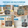 thumbnail image 5 of Extra Large Pool Storage Bin, 214 Gallons, 48.4’’ L, Rolling Poolside Mesh Container for Pool Toys & Floats, Waterproof Outdoor Pool Storage with Wheels, Perfect for Organizing Pool Accessories, 5 of 7