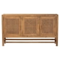 thumbnail image 3 of bali & pari Sibu Bohemian Natural Rattan and Reclaimed Wood Cabinet, 3 of 6