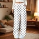 thumbnail image 1 of Pantalones largos de poliéster con bolsillos y estampado elástico para mujer, 1 of 4
