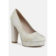 thumbnail image 2 of Jastour Platform Block Heel Pumps, 2 of 9