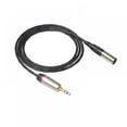 thumbnail image 1 of Audio Cable 3.5mm Male To Mini XLR 3 Pin Male Line Cord For SLR Camera 0.3m, 1 of 4