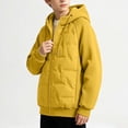 thumbnail image 6 of Txenfivo Boys Jacket with Hood, 7-17 Full Zip Warm Quilted Coat for Boys Contrast Sleeve Outerwear, 6 of 8