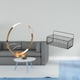 thumbnail image 2 of Organizador de metal para colgar en la pared, cestas de hierro para botellas, expositor rojo para cocina, baño y encimera., 2 of 8