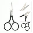thumbnail image 3 of Unique Bargains 1 Pc Women 2.0 Embroidery Scissors Grooming Scissors For Bathroom Stainless Steel Black, 3 of 4