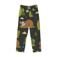 thumbnail image 4 of Balery Men'S Funny Sloths In The Forest Pants,Sleepwear Pants,Pajama Pants,Pj Bottoms Drawstring And Pockets-Small, 4 of 9