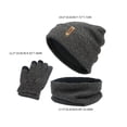 thumbnail image 4 of Juego de gorro Bufanda y Guantes Sunnimix Sombrero Bufanda y Guantes Gris, 4 of 5