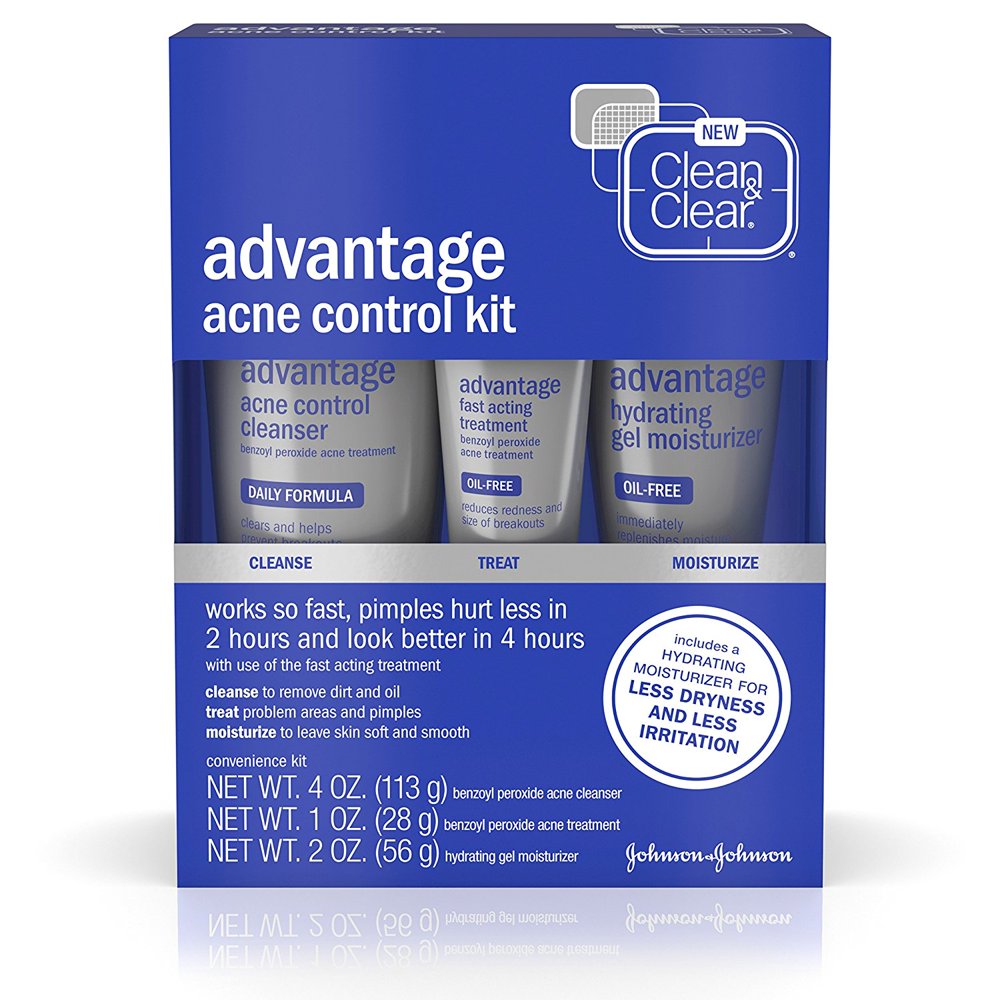 Clean & Clear Advantage Acne Treatment Control Kit For Clear Skin