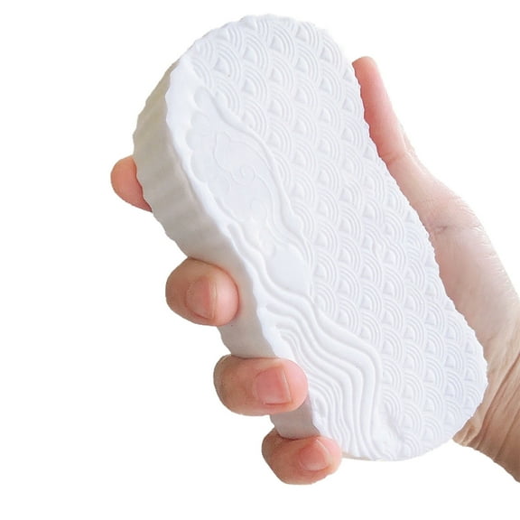 SOft Bath Sponge, Double Side SOft Shower Sponges, Exfoliating Bath Sponge - 3D SOft Exfoliating Bath Sponge Reusable_Removes Dead Skin and Impurities From Body For Adults and Children Gifts,White