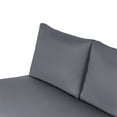 thumbnail image 6 of Christopher Knight Home 4-Piece Outdoor Patio Sofa Set with Loveseats & Coffee Table, Acacia Wood Frame, Dark Gray, 6 of 13