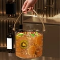 thumbnail image 5 of JingChun Acrylic Ice Bucket Plastic Carrying Bucket High-value Champagne Bucket Home Bar KTV Ice Pellet Bucket Home Filling Ice Bucket, 5 of 9
