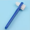 thumbnail image 2 of Denture Toothbrush Double-Head Plastic Handle False Teeth Brush Denture Supplies, 2 of 10