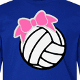 thumbnail image 4 of Inktastic Volleyball with Pink Bow Long Sleeve Youth T-Shirt, 4 of 5