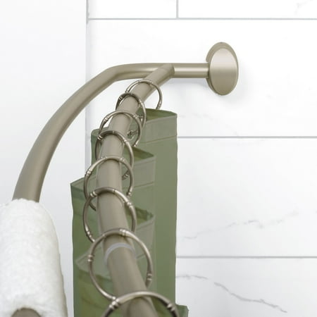 Zenith E35604bn Double Curved Shower Rod Walmart Com