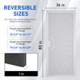 thumbnail image 3 of Grisham  Steel Security Door,36'' x 80'' Steel Security Screen Doors (810 White), 3 of 6