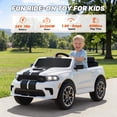 thumbnail image 2 of Dodge Electric Ride on Cars for Kids, 24V Licensed Dodge Durango Powered Ride on Toy with Parent Remote Control, Electric Car Vehicle for Boys 3-6 w/Music Player/LED Light/Safety Belt, White, 2 of 12