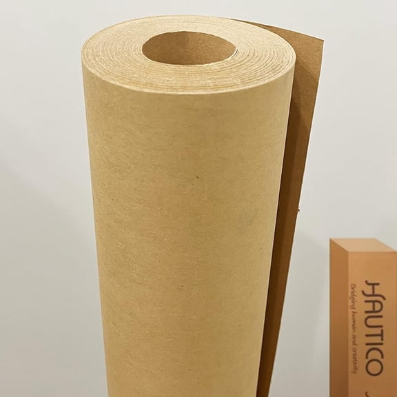 HAUTICO 15 Yards Brown Pattern Making Craft Paper, 150g Light Weight