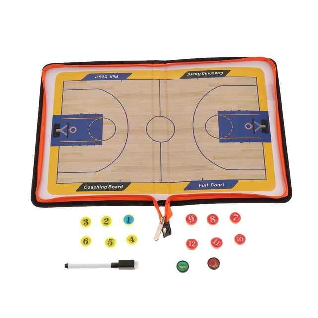 magnético de entrenadores para baloncesto, fútbol, entrenamiento, estrategia de fútbol profesional, portapapeles de enseñanza con marcadores Baoblaze Tablero de entrenamiento
