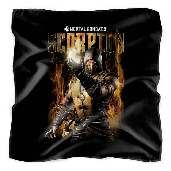 Mortal Kombat X Scorpion Flames Bandana (21 in x 21 in)