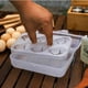 thumbnail image 3 of Estuche portátil para 6 huevos | Contenedor de almacenamiento a prueba de golpes para camping, senderismo y pícnic | Caja protectora de plástico blanco para huevos, 3 of 6