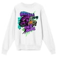 thumbnail image 5 of Godzilla King of the Monsters 1954 Adult White Crew Neck Sweatshirt-Large, 5 of 7