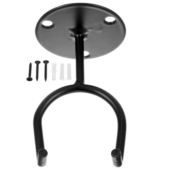 FUEENIRVA Durable Black Baseball Display Stand Wall Mount Holder for Home Use