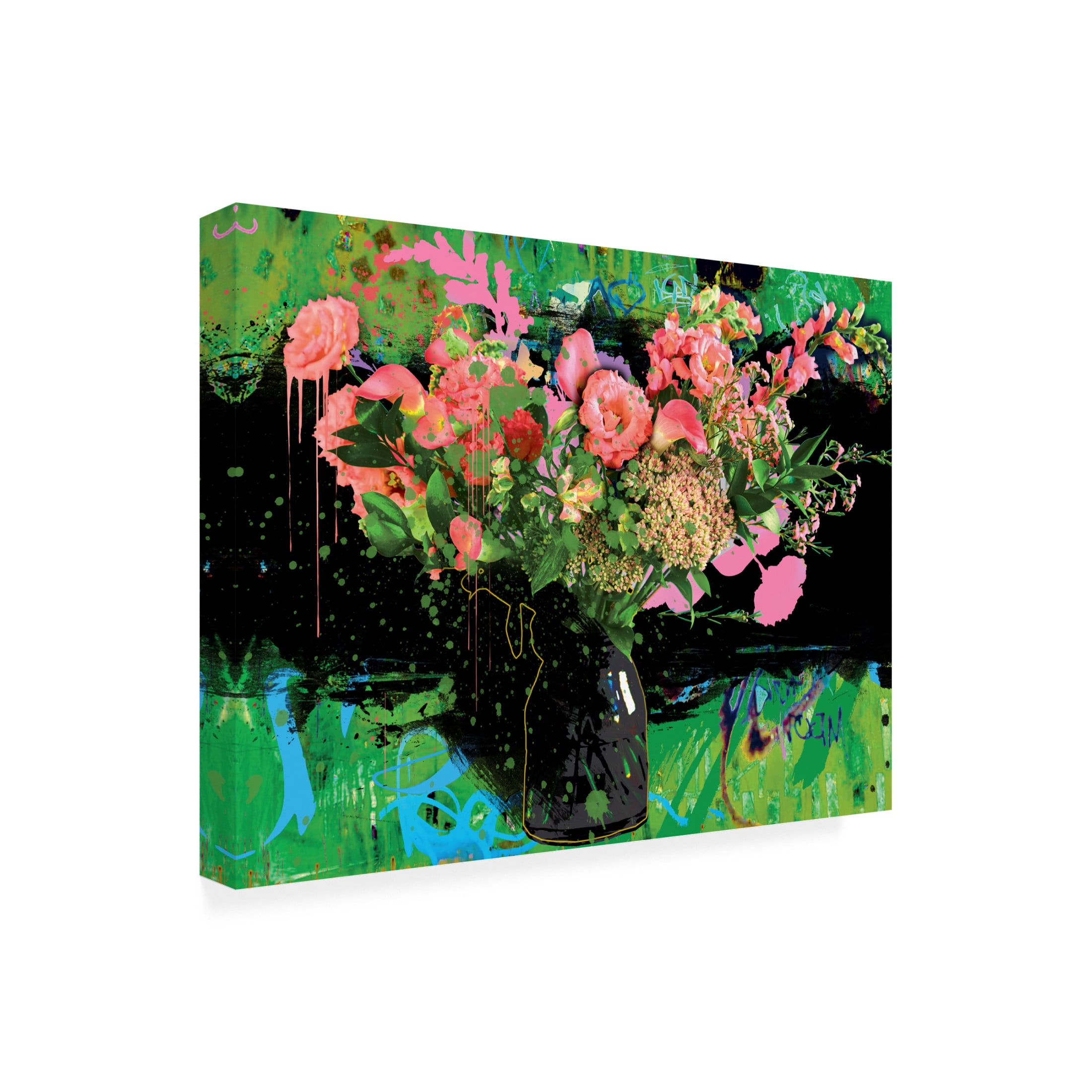 Canvas Wall Art - Porter Hastings 'Urban Bouquet 12' Wall Art for Living Room, Bedroom, or Office Décor by Trademark Fine Art - 24 x 18 Inches