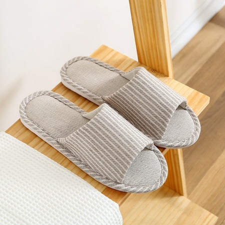 

Homgreen Women s Open Toe Slide Slipper with Memory Foam Soft Slip-on House Slippers for Indoor Comfort