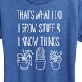 thumbnail image 3 of Instant Message - I Grow Stuff And Know Things - Women's Short Sleeve Graphic T-Shirt, 3 of 7