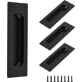 thumbnail image 1 of Qucyy 4PCS Sliding Door Pulls Flush Door Handles, 4-3/4'' Flush Pulls Rectangular Recessed Door Handles Pocket Door, 1 of 4