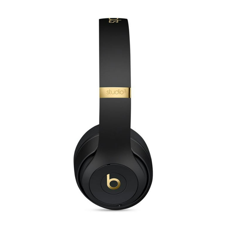 Beats Studio3 Wireless Over-Ear Noise Cancelling Bluetooth Headphones  (Midnight Black) with Extra USB Charging Adapters and 6Ave Cleaning Cloth