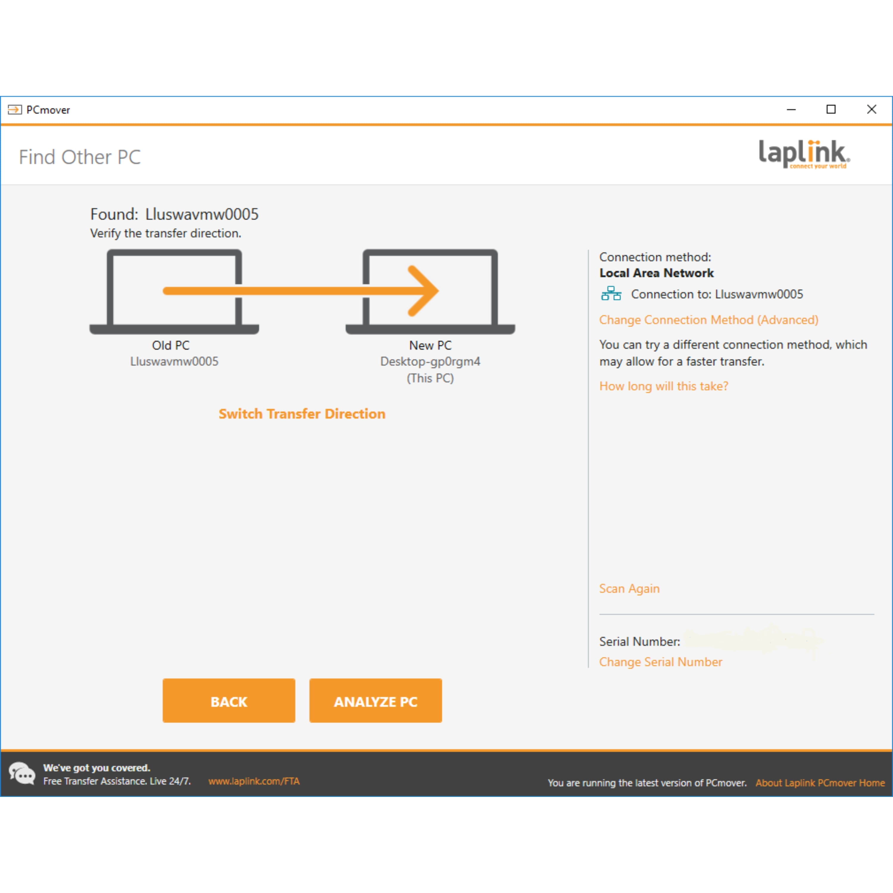 Laplink PCmover Home 11 - 1 Use [Digital Download]