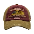 thumbnail image 2 of 250th Anniversary USA Hat United States 250 Year American Anniversary Hat Eagle Patriotic Embroidery Baseball Cap, 2 of 4