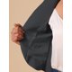 thumbnail image 5 of BLAZER DE TRABAJO CHIC PARA MUJERES INSPIRE, CON CUELLO SHAWL, SIN CIERRE, ABIERTO EN FRONTAL, CORTO, TAMAÑO L, GRIS OSCURO, 5 of 6
